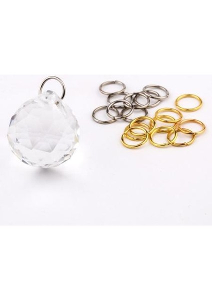 Metal Halka Kristal Avize Taşı Altın Kaplama Metal Halkası