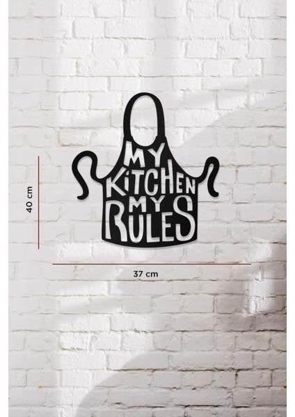 My Kitchen My Rules Temalı Dekoratif Ahşap Tablo modelleri