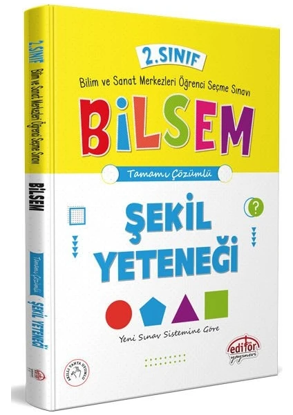 Editör Yayınları 2. Sınıf Bilsem Tamamı Çözümlü Şekil Yeteneği