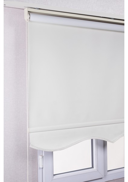 Etekli Krem Blackout Kaliteli Güneşlik Stor Perde