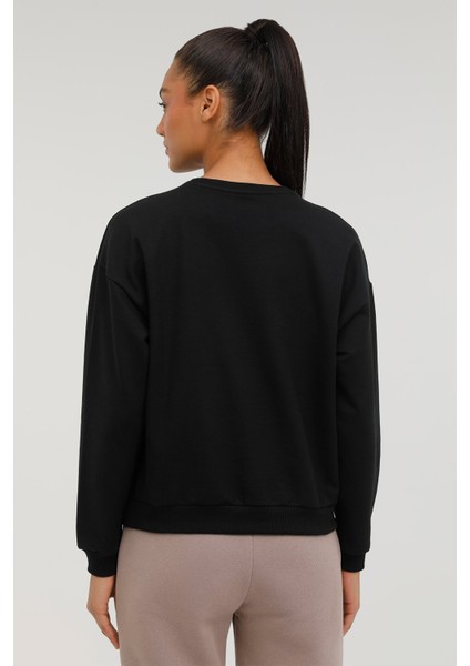 W-SN79 Basıc C Neck Sweat Siyah Kadın Sweatshirt fiyatları