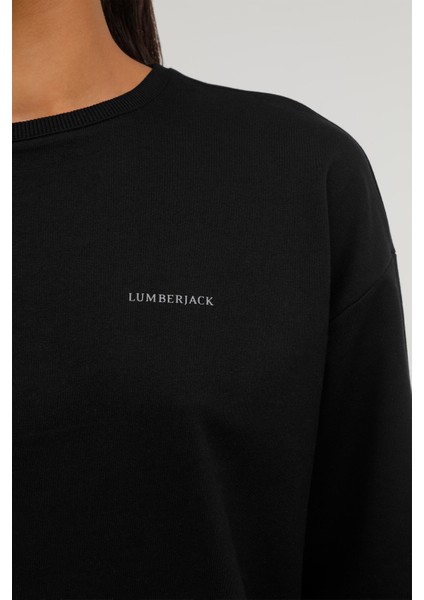 W-SN79 Basıc C Neck Sweat Siyah Kadın Sweatshirt fırsatları