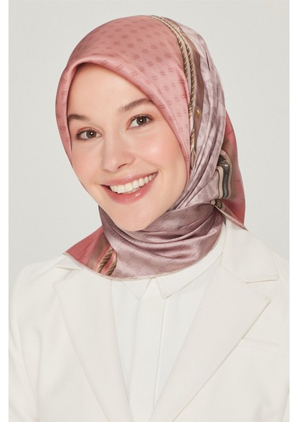 2021 Ilkbahar Yaz Sezonu Twill Ipek Eşarp Modelleri 8519D-33
