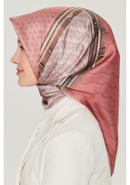 2021 Ilkbahar Yaz Sezonu Twill Ipek Eşarp Modelleri 8519D-33 fırsatları