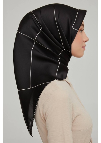 Özel Nostalji Serisi Twill Ipek Eşarp Modelleri 8655D-02