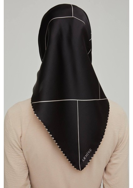 Özel Nostalji Serisi Twill Ipek Eşarp Modelleri 8655D-02