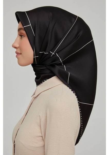 Özel Nostalji Serisi Twill Ipek Eşarp Modelleri 8655D-02