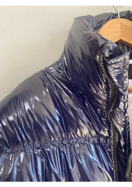 Unisex Lacivert Parlak Mont fırsatları