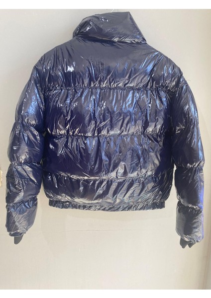 Unisex Lacivert Parlak Mont