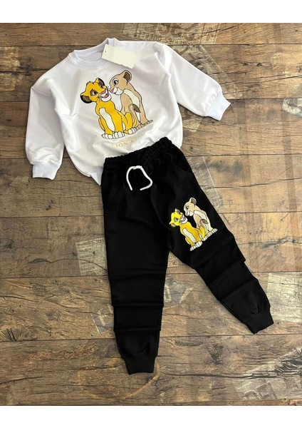Çocuk Unisex Lion King Detay Alt Üst Eşofman Takım fiyatları