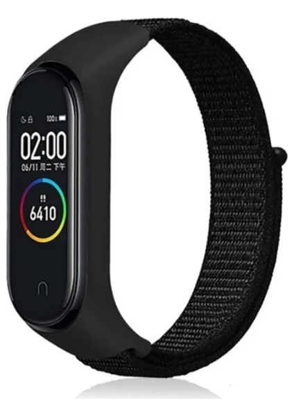 Xiaomi Mi Band 4 / 5 / 6 Hasır Kumaş Örgü Spor Kordon Kayış