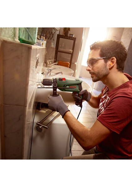 Darbeli Matkap Easyimpact 600 + Bosch 27 Parça Matkap Ucu Vidalama Ucu Tornavida Seti