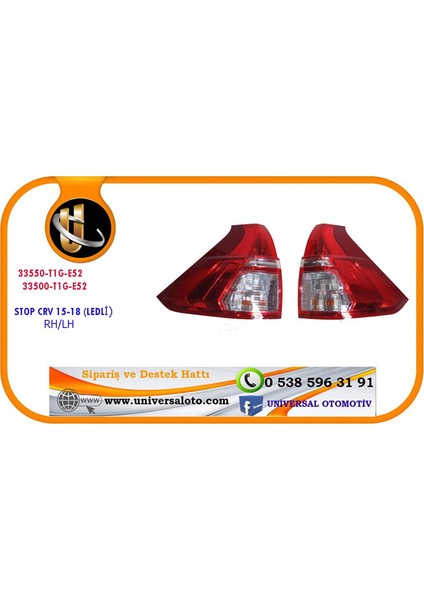 Stop Crv 15-18 Lh (Ledli)
