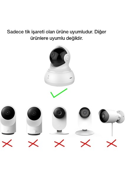 Xiaomi Yi Dome Kamera 360 Montaj Aparatı