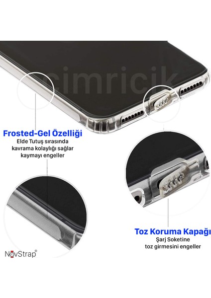 iPhone 14 Pro Max Uyumlu Kılıf 6.7 Kamera Üzerini Tam Kapatan Kamera Korumalı Şeffaf Tıpalı
