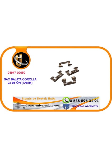 Sac Balata Corolla 02-06 Ön (Takım)