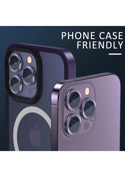iPhone 14 Pro Max - iPhone 14 Pro Uyumlu Kamera Lens Koruyucu Kılıf Apple iPhone 14 Pro Max modelleri