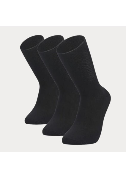 3'lü Siyah Unisex Premium Diyabet Çorap