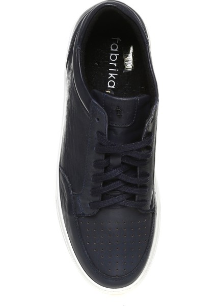 Lacivert Erkek Deri Sneaker ASCOLI