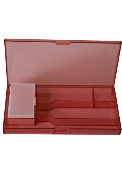 Plastik 5 Bölmeli Çok Amaçlı Seyahat Kutusu Kırmızı Renk fiyatları