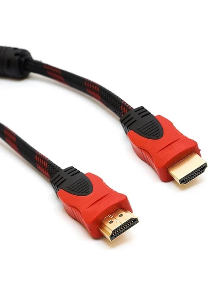 3 Metre HDMI Kablosu Sargılı Çift Filtreli 1.4V Altın Kaplama Uç