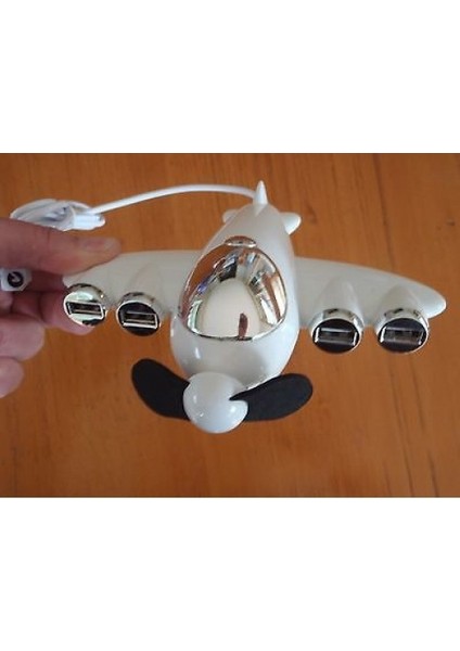 Masa Üstü Mini Vantilatör Uçak USB Çoklayıcı