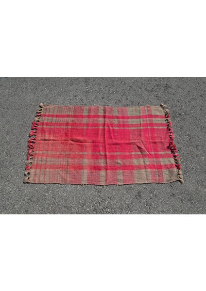Eskitme Halı, Türk Halısı, Halı, 80X127 cm Kırmızı Halı, El Dokuma Giriş Halı, Yün Mutfak Halı, 513 modelleri