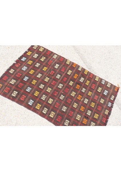 Türk Halısı, Eskitme Halı, Halı, 83X123 cm Siyah Halı, Kabilesı Duvar Asma Halı, 7492 fırsatları