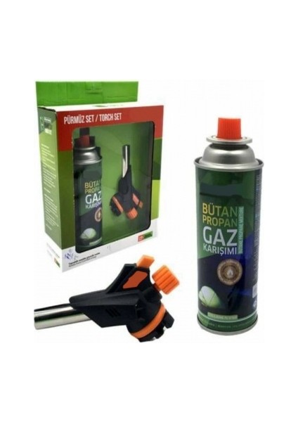 Pratik Kolay Kullanım Çakmaklı Pürmüz 220 gr Tüplü + Yedek 220 gr Tüplü