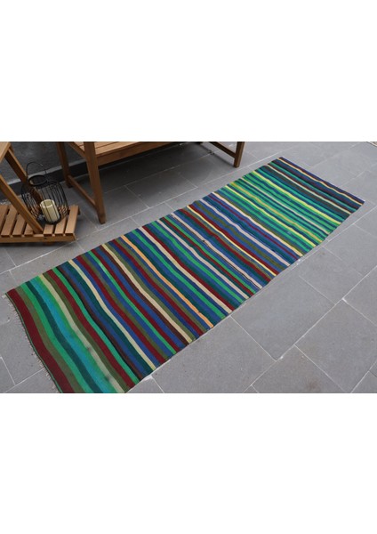 Eskitme Halı, Türk Halısı, Halı, 78X232 cm Mavi Halı, Bohemsı Mutfak Halı, El Yapımı Mutfak Halı, 6 fiyatları