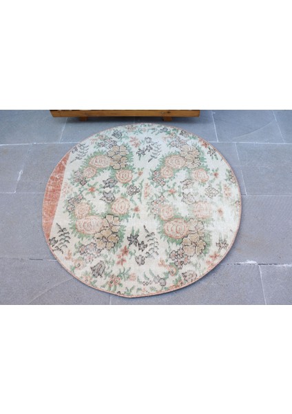 Eskitme Halı, Türk Halısı, Halı, 85X85 cm Turuncu Halı, Bohemsı Küçük Halı, Bahçe Duvar Asma Halı, fırsatları