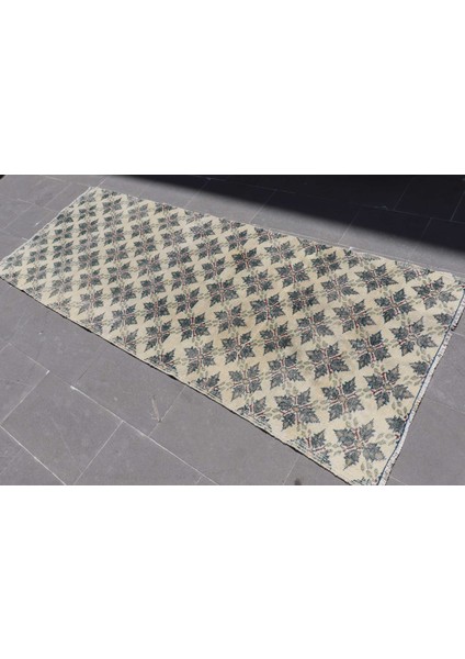 Türk Halısı, Eskitme Halı, Halı, 92X244 cm Bej Halı, Yün Mutfak Halı, Organik Koridor Halı, 7149 fiyatları