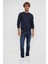 Tena Moda Erkek Siyah Bisiklet Yaka Basic Plus Slim Fit Tişört 1