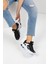 Siyah Beyaz Kadın Sneaker 0150 4