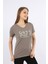 Turuncu Baskılı Kısa Kollu T-Shirt 1