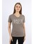 Turuncu Baskılı Kısa Kollu T-Shirt 3