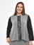 Kışlık Büyük Beden Ikili Takım-Tesettür Alt Üst Takım-Terletmez Kumaş-Oversize Kesim-Siyah Takım 7001 5