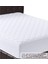 Çift Kişilik Kapıtoneli Fitted Yatak Koruyucu Sıvı Geçirmez Alez Beyaz Pamuklu 160 x 200 cm 5