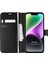 Apple iPhone 14 Kılıf Delux Leather Wallet Siyah 1
