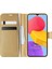 Samsung Galaxy M13 Kılıf Delux Leather Wallet Gold 1