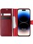 Apple iPhone 14 Pro Kılıf Delux Leather Wallet Kırmızı 1