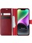 Apple iPhone 14 Kılıf Delux Leather Wallet Kırmızı 1