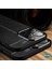 Apple iPhone 14 Pro Max Kılıf Deri Dokulu Silikon Siyah 3
