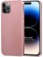 Matte Silicone Apple iPhone 14 Pro Kılıf Rose Gold 1