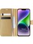 Apple iPhone 14 Plus Kılıf Delux Leather Wallet Gold 1
