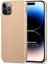 Matte Silicone Apple iPhone 14 Pro Kılıf Gold 1