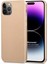 Matte Silicone Apple iPhone 14 Pro Max Kılıf Gold 1