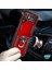Samsung Galaxy Z Flip 4 Kılıf Military Ring Holder Kırmızı 4