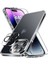 Apple Iphone 14 Pro Max Kılıf Şeffaf Ekran ve Lens Koruyucu Zırh 360 Derece Korumalı Set 1