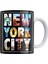 New York Çift Taraflı Baskılı Porselen Kupa 1